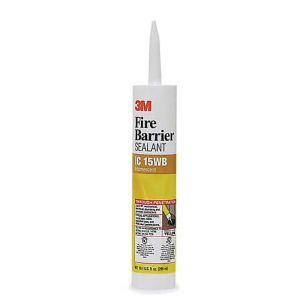 3M IC15WB+10.1OZ Fire Barrier Sealant,10.1 oz.,Yellow