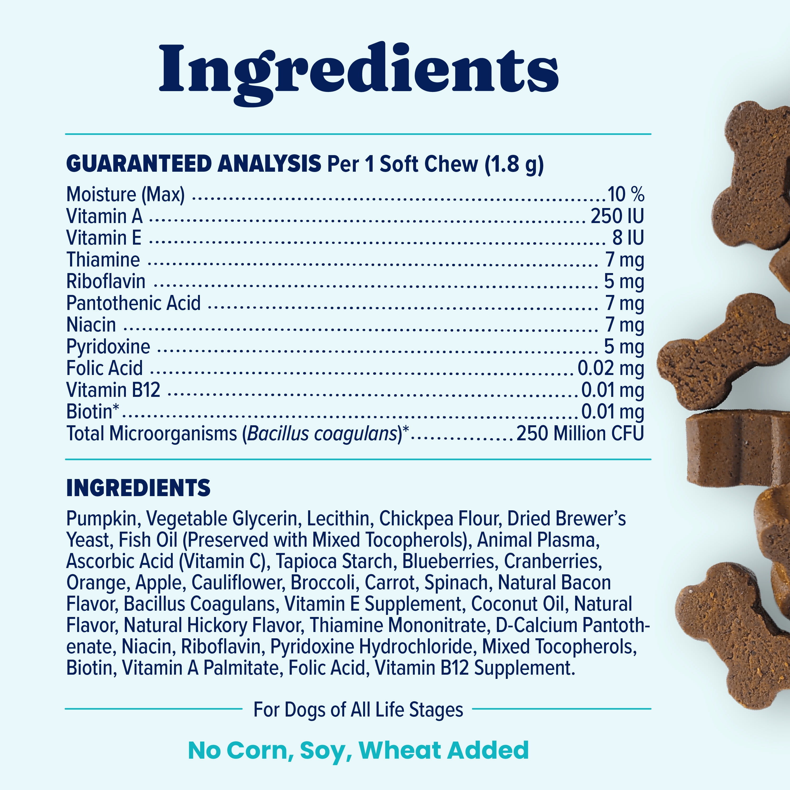 Solid Gold PetVites Multivitamin for Overall Health for Dogs, Bacon 120 ct