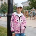 thumbnail image 5 of Chririnla Axolotl Cherry Blossom Fleece Zip Up Hoodie for Boys and Youth - Fuzzy Sweatshirts for kids Athletic Sports Top with Pockets for Gym and Casual, 5 of 7