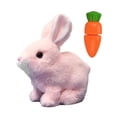 thumbnail image 1 of Conejo tuido de juguete electrónico conejo realista linda mascota electrónica para niños preescolar niños fiestas favores festival rosa, 1 of 8