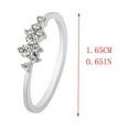thumbnail image 2 of 18K Gold Plated Diamond Ring With Nine Diamonds For Ladies, 2 of 8