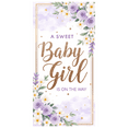 thumbnail image 3 of Gold Floral Sweet Baby Girl Baby Shower Banner Elegant Flower Decoration for Baby Announcement Party Decor Celebration, 3 of 8