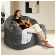thumbnail image 2 of Giant Bean Bag Chair, Oversized Bean Bag Sofa for Adults and Kids, Faux Bear Paw-shaped Large Filled Chair, Stuffed Accent Bean Bag, Perfect for Gaming & Reading, 2 of 9