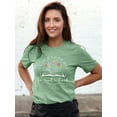thumbnail image 4 of VILOVE Womens Summer Tops Teacher Shirts Book Plant Graphic Tees Crew Neck Short Sleeve T Shirts Green, 4 of 7