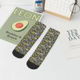 thumbnail image 7 of Fuzoiu Modern Yellow Excavator Print Adult Socks, Crew Moisture-wicking Socks, Unisex Cushion Crew Socks,Casual Sports Ankle Socks, 7 of 7