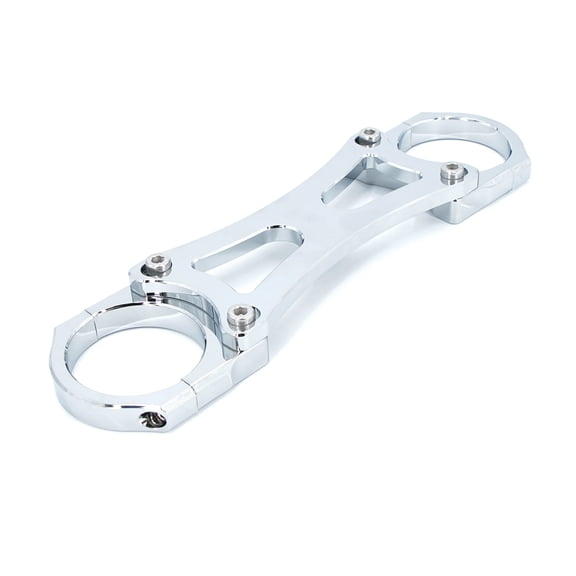 Chrome 41mm Front Fork Brace For Harley Road King Electra Glide Touring 1983-2013 Electra Glide FLHT Road Glide FLTR Road King FLHR Street Glide FLHX Ultra Classic FLHTC