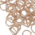 thumbnail image 1 of 120pcs D Rings 60pcs Gold 60pcs Silver Semicircle Burrs Free Seamless Welding Zinc Alloy Craft Hardware for DIY, 1 of 3