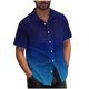 thumbnail image 1 of Mens Casual Manga Corta Botón Abajo Camisas Turndown Cuello Blusa de Impresión, Poliéster Ligero Top de la Moda para el Verano Al Aire Libre Y el Uso Diario, 1 of 6