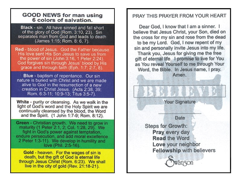 Swanson Christian Products - Pocket Cards - Plan of Salvation - Wallet ...