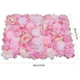 thumbnail image 4 of Miumaeov 6Pcs Artificial Flower Wall Silk Party Floral Backdrop Decor 60x40cm Dark Pink, 4 of 9