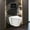 Black Round - Push Plates (Plastic), variant on Fine Fixtures Toilet Combo Set - Toilet Bowl With Soft-Close Seat, 2"x 6" Concealed Tank And Carrier System, Push Buttons Included. White Square -