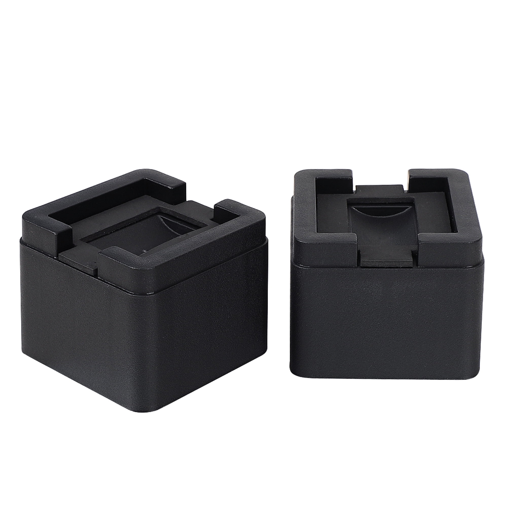 2 Pcs 3 Inch Bed Riser Furniture Lift Height Plastic Riser for Most of
