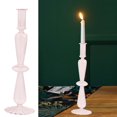 thumbnail image 1 of ¡Adornos de escritorio en liquidación! Candelabro Meiiso de estilo artístico, jarrón hecho a mano, exquisito candelabro de cristal para bodas, cumpleaños, cenas y hogar. 1 pieza decorativa, color, 1 of 5