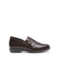 thumbnail image 2 of BURUDANI Women Slip-On Faux-Leather Dressy Loafers Round-Toe Office Work Shoes with Arch Support, 2 of 5