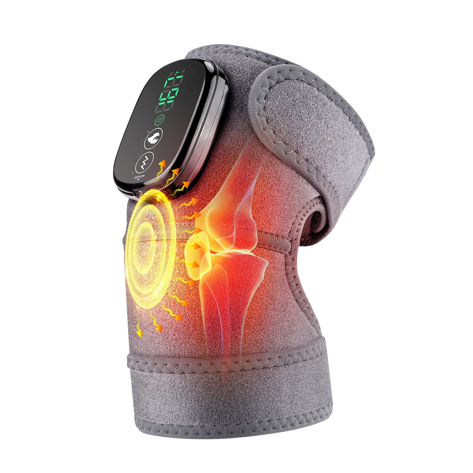 SUWU  Heated Knee Brace to Keep Knee Warmers, Heated Knee Massagers for Pain Relief, Portable Knee Heating Pad Brace for Shoulder or Elbow