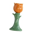 thumbnail image 4 of Candelabro con forma de flor para velas cónicas, decoración del hogar, soporte para velas de pilar, candelabros para aniversario, mesa de comedor, Naranja, 4 of 8