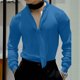 thumbnail image 5 of INCERUN Tops 2024 estilo coreano moda para hombres diseño de cinta retorcida camisetas casuales ropa de calle sólida manga larga camiseta S-5XL, 5 of 5