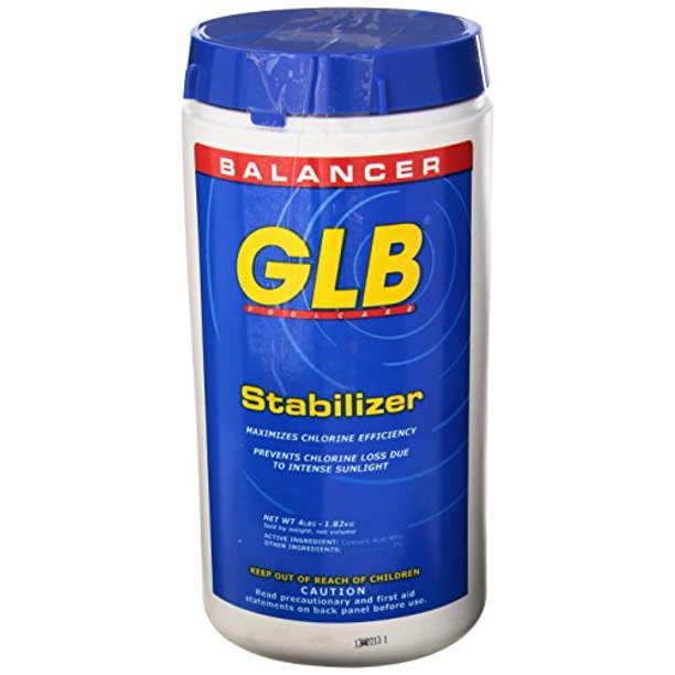 GLB Stabilizer 4lb Maximizes Chlorine Efficiency for Swimming Pools