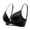 Black Womens Bras, variant on Womens Bras Front Closure AB Cup Bras for Women Push Up Strappy Backless Lightweight Padded Comfortable Tshirt Bra
