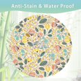 thumbnail image 2 of Floral Round Table Cloth 60 Inch,Beautiful Herbs Flowers Tablecloth Waterproof Stain Wrinkle Resistant Washable Circle Table Cover for Home Kitchen Dining Room Party Outdoor Picnic, 2 of 5