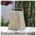 thumbnail image 2 of Inteprter Botella de flores de , decoración de tejido de mimbre a la moda, cesta moderna, jarrón artesanal para sala de estar, dormitorio, Jardín y Patio Blanco 14cm, 2 of 6