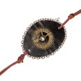 thumbnail image 1 of CIMAXIC eye patch Masquerade Use Retro Designed Clock Shape Design Lace Leather Monocular Decoration Use Blindfold,2.76"X1.97"X0.08", 1 of 5