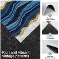 thumbnail image 3 of Blue Gold Wave Marble Pattern Kitchen Rugs Sets Of 3,Kitchen Runner Rugs Non Skid Washable,Decorative Kitchen Floor Mats for Kitchen,Sink,Laundry,17"x30"+ 17"x47" + 17"x59", 3 of 6