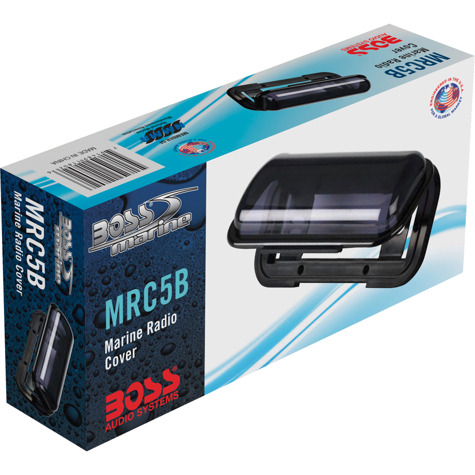 Boss MRC5B Universal Marine Radio Cover Waterproof Black