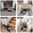 thumbnail image 5 of Black Marble Door Mat Indoor Outdoor, Grey Gold Texture Vintage Farmhouse Art Non Slip Welcome Mat with Rubber Backing, Absorbent Fabric Front Door Mats Entryway Rug for Home Patio Entrance 18"x30", 5 of 8