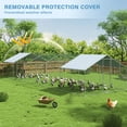 thumbnail image 6 of Betisef Chicken Coop,Large Metal Chicken Run Pen,Walk in Chicken Coops for 6/10 Chickens,Hexagonal Chicken House with Waterproof & Anti-UV Cover for Backyard (9.2x9.2x8 ft), 6 of 7