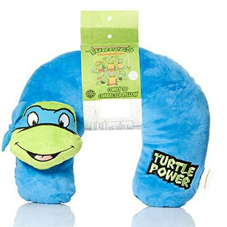 TMNT Plush 3D Character Travel Pillow