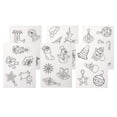 thumbnail image 1 of 6 Piezas Diseños de Navideños Zulema Hojas retráctiles de Plástico Retráctil de Inyección de Tinta, 1 of 8