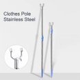 thumbnail image 2 of Clothes Pole Stainless Steel U-shaped Fork Retractable Telescoping Rod Hook for Hanging Garments Strong Load Capacity Collapsible Clothes Rack, 2 of 5