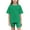 Green, variant on Little Kids Baby Girls Clothes 2 Pieces Tracksuit Set Oversized Short Sleeve Cotton T-Shirt Leggings Shorts Sports Suit