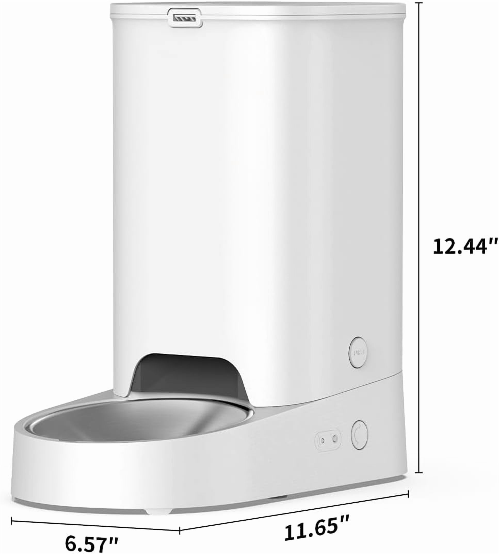 2.4G WiFi Automatic Pet Feeder for Cats & Dogs, App-Controlled 3L Food Dispenser with Triple Fresh-Lock, 10 Meals Daily, Scheduled Feeding & Food Alert