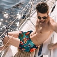 thumbnail image 2 of luoweisi Men's Beach Shorts Quick Dry Swim Trunks with Mesh Lining Christmas Candy M, 2 of 5