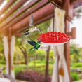 thumbnail image 2 of Hummingbird Feeder - Small Humming Bird Feeder for Outdoors Garden | Easy to Clean Solid Bee Proof Wild Bird Feeder with 25 Feeding Ports, Perch and Ant Moat Guard, 2 of 8