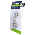 thumbnail image 2 of HY-KO 2GO Large Zinc Bolt Snap with Split Ring Keychain, Silver, 2 of 5