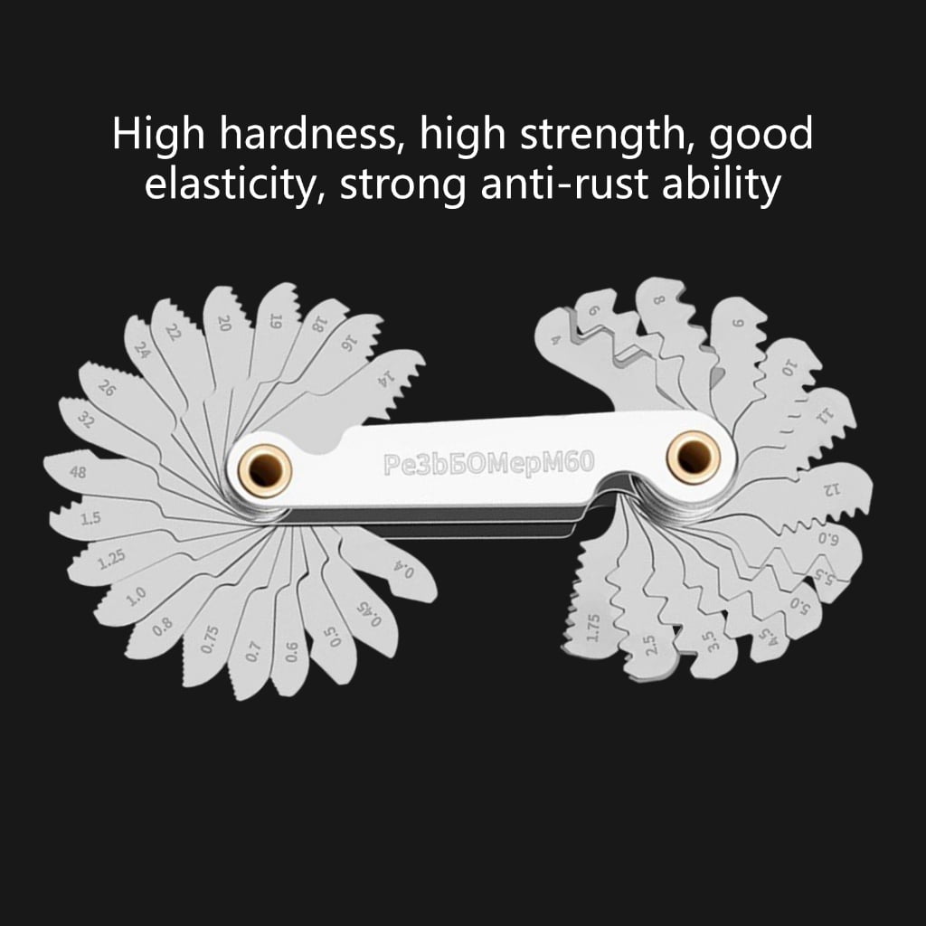 ROCKROK Industrial Screw Gauge Set 40Pieces Measurements For Professional Applications