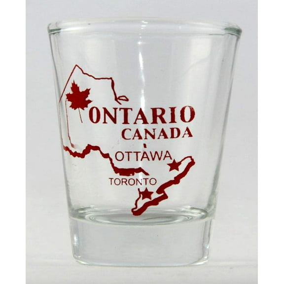 Ontario Canada (9 in Series of 13) Shot Glass. Collect Them All!