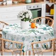 thumbnail image 2 of Teal Eucalyptus Leaves Tablecloth Waterproof Fabric,Round Watercolor Oil-Proof Wrinkle Resistant Table Cover for Dining Table, Buffet Parties and Campin,Mint Color(60" inch Round), 2 of 6