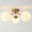 Brass, variant on Maxax 3 Globe Ceiling Light 17" Mid Century Modern Semi Flush Mount Ceiling Light Fixture for Bedroom,Living Room,Dinning Room, Foyer, Hallway