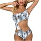 thumbnail image 4 of Traje de baño sexy para mujer Trajes de baño con fondo de bikini estampado para mujer Fridja  nalpqowj61940, 4 of 6