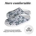 thumbnail image 6 of KLL Lilies Flowers Pattern Adult Unisex Cozy Slippers,Fuzzy Slip-on Slippers TPR Sole Slippers Comfort Plush Home Footwear for Indoor & Outdoor-46/47, 6 of 7