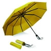 Folding Umbrella 10 Ribs Compact Travel Umbrella, Automatic Umbrella, Folding Umbrellas-Yellow