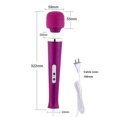 thumbnail image 6 of Dingrich 10 Speeds Wired Powerful Handheld Wand Massager with Strong Vibration, Personal Therapy Massager Purple, 6 of 9
