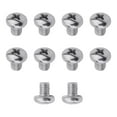 thumbnail image 1 of HUGFEGWE 50Pcs M5x6mm Machine Screws Phillips Pan Head Screws Bolts 0.8mm Pitch 304 Stainless Steel Fully Threaded Short Thread Rod Small Screws for Instruments Archery Tab Portable Monitor, 1 of 7