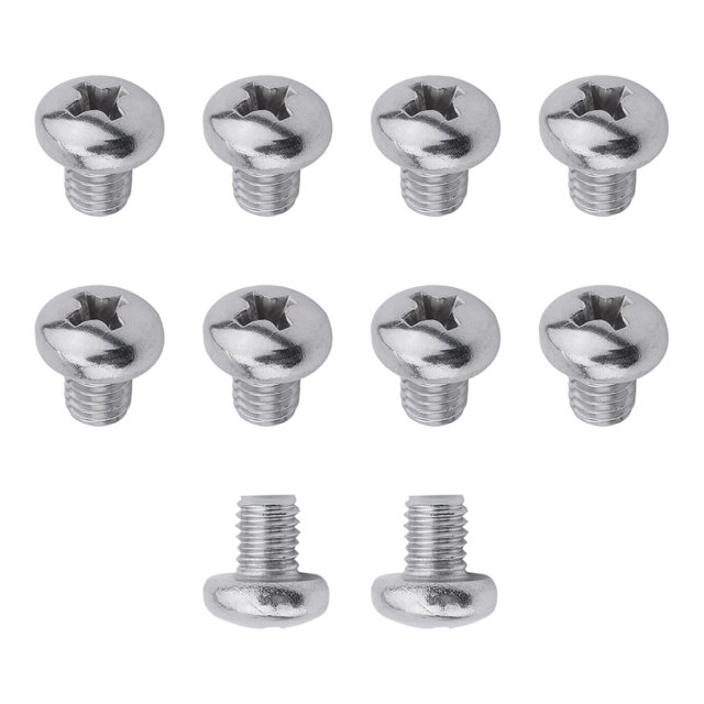 HUGFEGWE 50Pcs M5x6mm Machine Screws Phillips Pan Head Screws Bolts 0.8mm Pitch 304 Stainless Steel Fully Threaded Short Thread Rod Small Screws for Instruments Archery Tab Portable Monitor