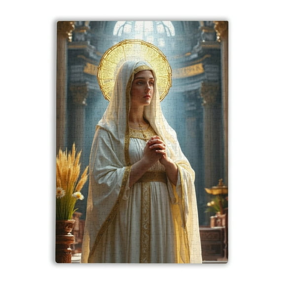 Puzzle 500 Pieces -Virgin Mary Catholic Colorful Jigsaw Puzzles For Adults And Teens Puzzle Toys Wooden Gifts