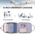 thumbnail image 2 of MIUSSE Underseat Carry on Luggage 16 Inch Soft Sided Luggage with Wheels and TSA Lock Airline Approved Small Suitcase for Men Women, 2 of 7